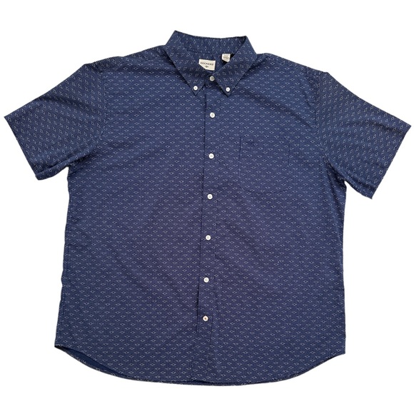 Docker’s Button Down Signature Comfort Flex Shirt Sleeves XXL Classic Fit - Picture 2 of 6